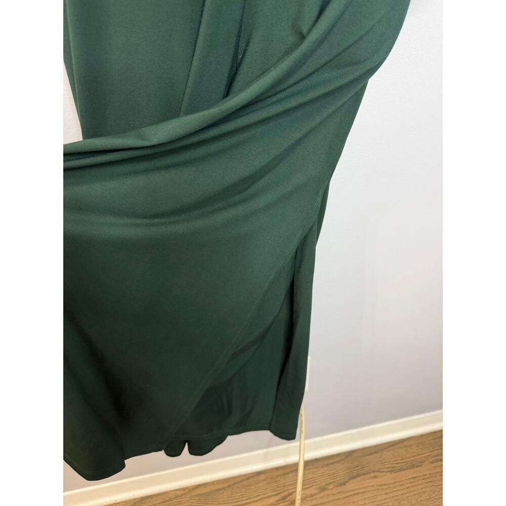 Free Label Wide Leg Slip Pant & Top Set Green Ethical Bamboo Comfy Women's XL - Picture 11 of 12